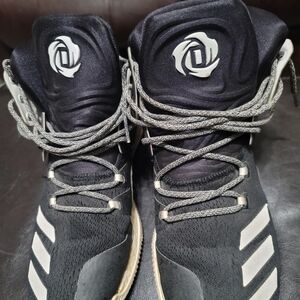 adidas Black and White Athletic Shoes